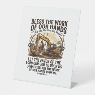 Jesus Diesel Mechanic Heavy Equipment Shirt Faith Pedestal Sign