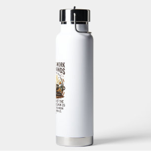 Jesus Diesel Mechanic Heavy Equipment Shirt Faith Water Bottle