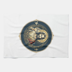 Jesus Digital Artist iPad Art T-Shirt Inspirationa Tea Towel