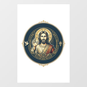 Jesus Digital Artist iPad Art T-Shirt Inspirationa Window Cling