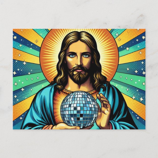Jesus disco postcard! postcard (Front)