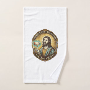 Jesus Dislike Button Social Media Hater Troll Humo Hand Towel