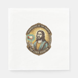 Jesus Dislike Button Social Media Hater Troll Humo Napkin