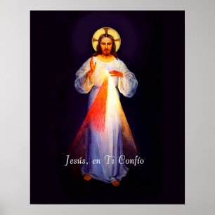 Jesus Divina Misericordia Poster Spanish