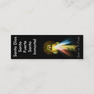 Jesus Divina Misericordia Santo Dios Tarjeta Mini Business Card