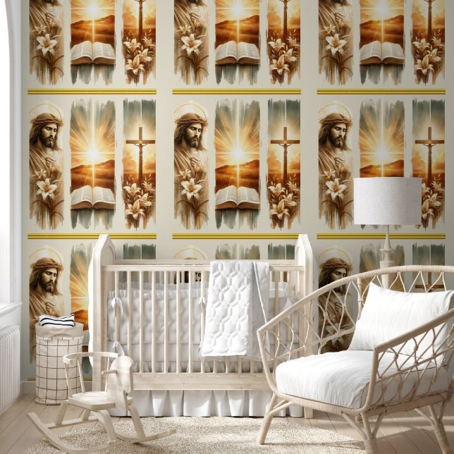 Jesus Divine Light Religious Art Wallpaper (Kids)