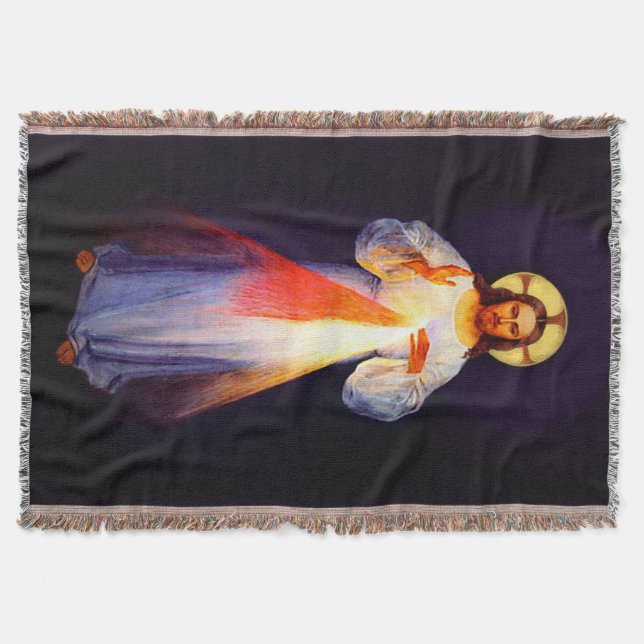 Jesus Divine Mercy Blanket Plain (Front)