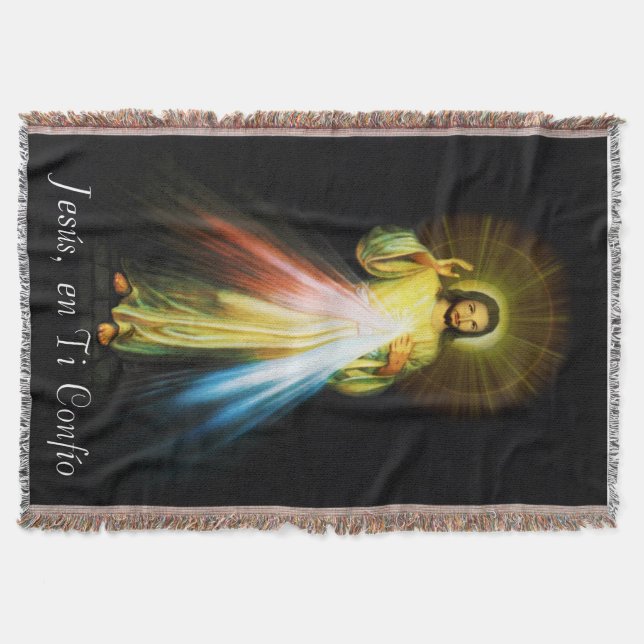 Jesus Divine Mercy Blanket Spanish (Front)