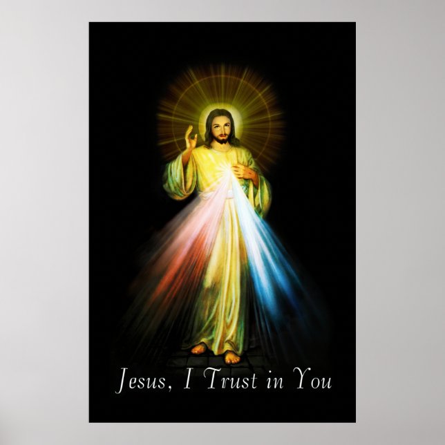 Jesus Divine Mercy Poster (Front)