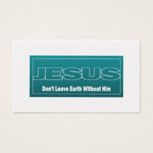 JESUS Don't Leave Earth Without Him Tract Cards /