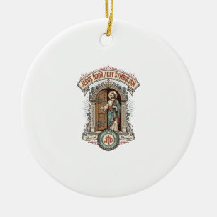 Jesus Door Key Symbolism Jesus Door Key Symbolism Ceramic Tree Decoration