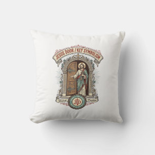 Jesus Door Key Symbolism Jesus Door Key Symbolism Cushion