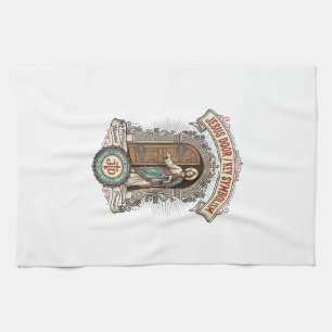 Jesus Door Key Symbolism Jesus Door Key Symbolism Tea Towel
