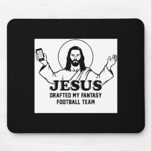 Jesus Drafted Fantasy Football Team Bible Verse Mouse Mat
