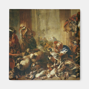 Jesus Driving the Merchants from the Temple 2 Magnet
