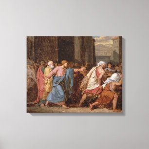 Jesus Driving the Merchants from the Temple Canvas Print