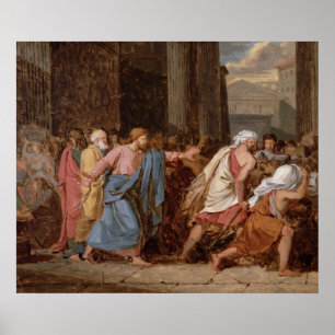 Jesus Driving the Merchants from the Temple Poster