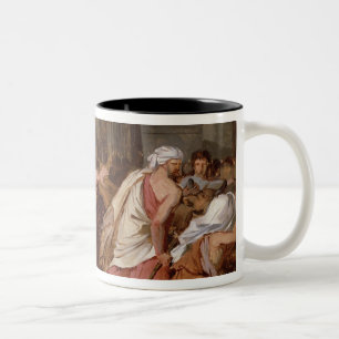Jesus Driving the Merchants from the Temple Two-Tone Coffee Mug