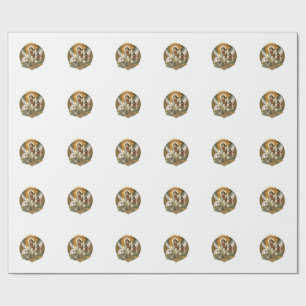 Jesus Dropped Birthday Cake Face Down Kitchen Floo Wrapping Paper