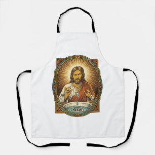 Jesus Dropped Contact Lens Bathroom Sink Drain Bli Apron