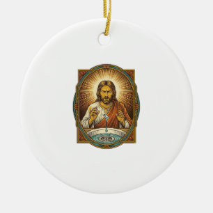 Jesus Dropped Contact Lens Bathroom Sink Drain Bli Ceramic Tree Decoration