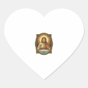 Jesus Dropped Contact Lens Bathroom Sink Drain Bli Heart Sticker