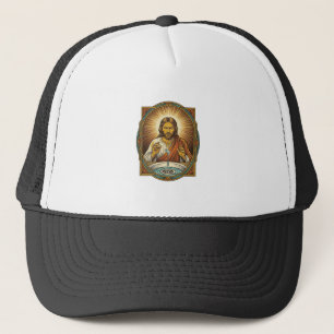 Jesus Dropped Contact Lens Bathroom Sink Drain Bli Trucker Hat