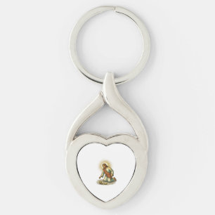 Jesus Dropped Fresh Sliced Avocado Floor Tragic Fo Key Ring