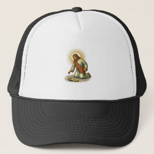 Jesus Dropped Fresh Sliced Avocado Floor Tragic Fo Trucker Hat