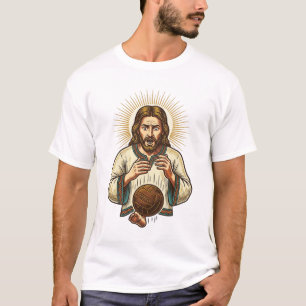Jesus Dropped Heavy Medicine Ball Toe Pain Gym Hum T-Shirt