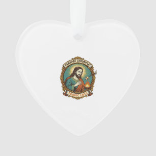 Jesus Dropped Marshmallow Campfire Party Fail Humo Ornament
