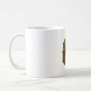 Jesus Dropped Pen Behind Heavy Desk Clumsy Humor_1 Coffee Mug