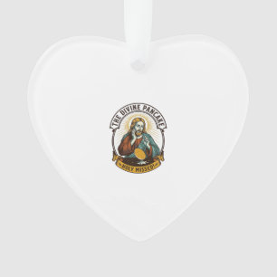 Jesus Dropped Perfect Pancake Flipping Missed Pan Ornament