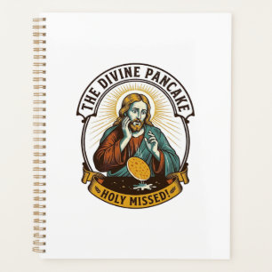 Jesus Dropped Perfect Pancake Flipping Missed Pan  Planner