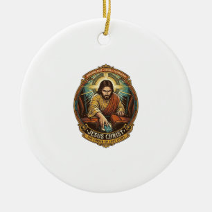 Jesus Dropped Phone Between Car Seats Black Hole H Ceramic Tree Decoration