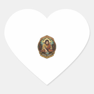Jesus Dropped Phone Between Car Seats Black Hole H Heart Sticker