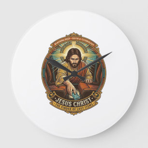 Jesus Dropped Phone Between Car Seats Black Hole H Large Clock