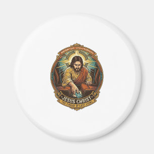 Jesus Dropped Phone Between Car Seats Black Hole H Magnet