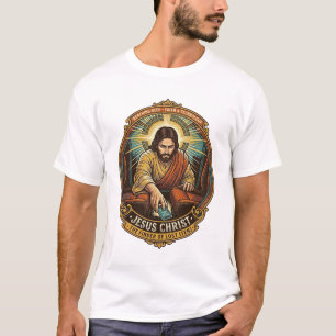Jesus Dropped Phone Between Car Seats Black Hole H T-Shirt