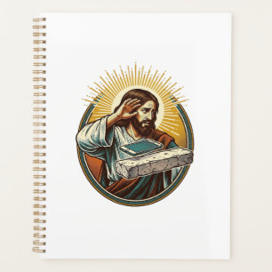 Jesus Dropped Phone Face Flat Concrete Panic Scree Planner