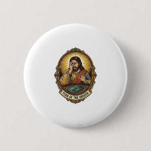 Jesus Dropped Phone Screen Down Dance Floor Club H 6 Cm Round Badge