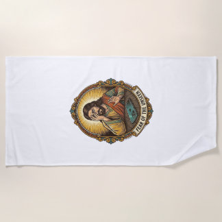 Jesus Dropped Phone Screen Down Dance Floor Club H Beach Towel