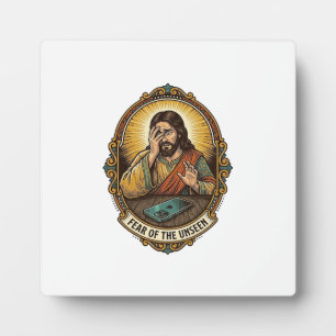 Jesus Dropped Phone Screen Down Dance Floor Club H Plaque