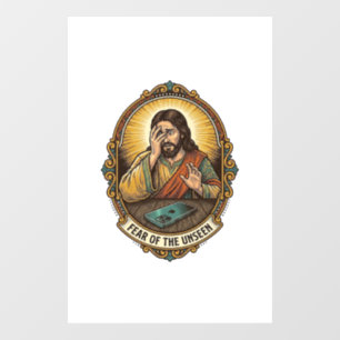 Jesus Dropped Phone Screen Down Dance Floor Club H Window Cling
