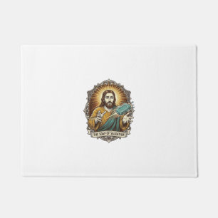 Jesus Dropped Slippery Soap Shower Clumsy Bathroom Doormat