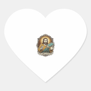 Jesus Dropped Slippery Soap Shower Clumsy Bathroom Heart Sticker