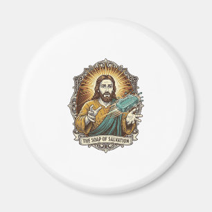Jesus Dropped Slippery Soap Shower Clumsy Bathroom Magnet