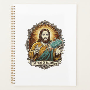 Jesus Dropped Slippery Soap Shower Clumsy Bathroom Planner