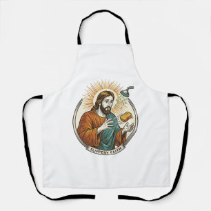 Jesus Dropped Slippery Soap Shower Tub Clumsy Humo Apron