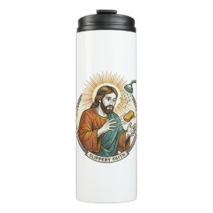 Jesus Dropped Slippery Soap Shower Tub Clumsy Humo Thermal Tumbler